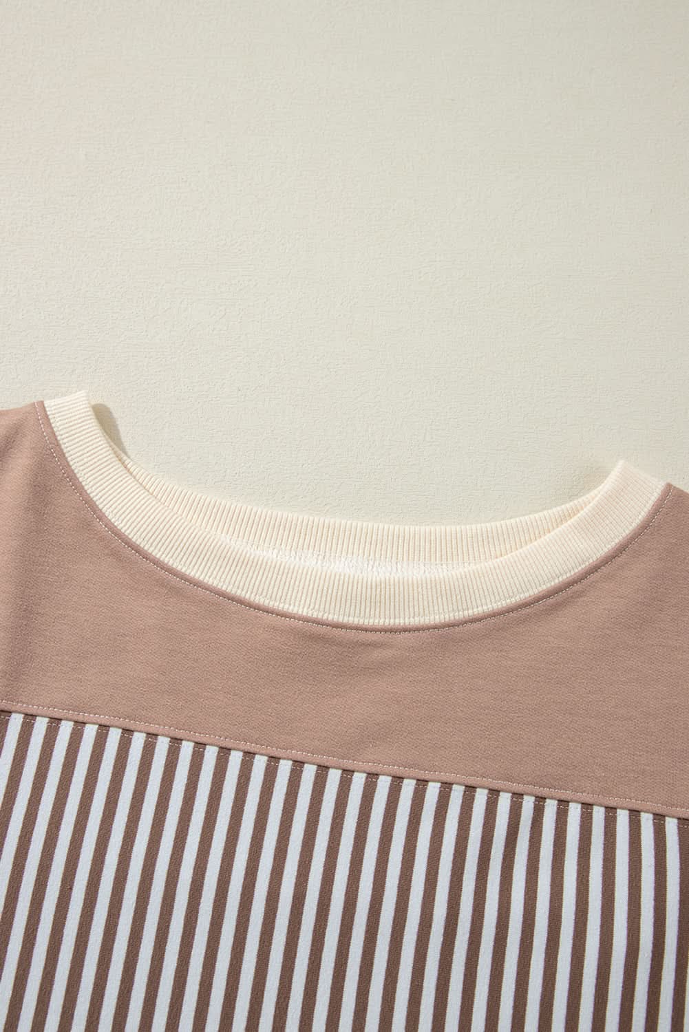 Khaki plus size patchwork tee - Love Salve